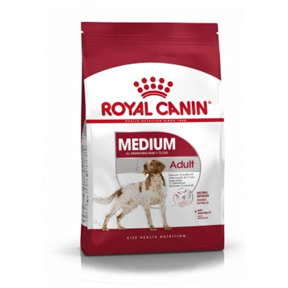 Royal Canin Medium Adult - közepes testű felnőtt kutya száraz táp 15 kg