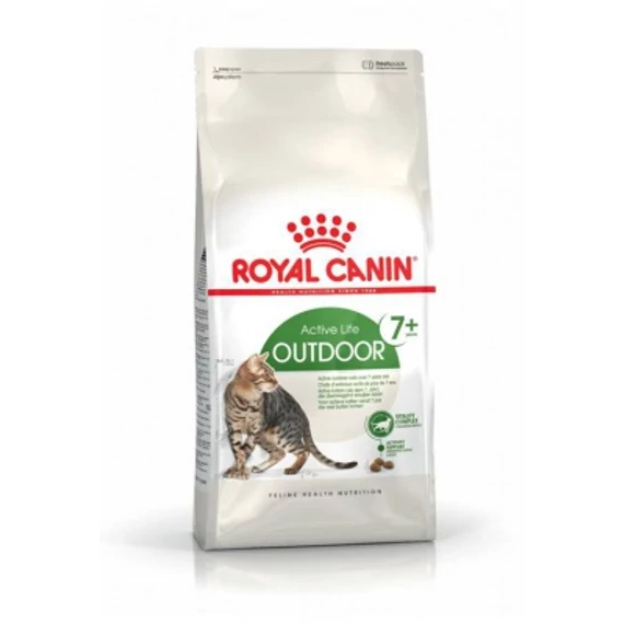 Royal Canin Outdoor 7+ - szabadba gyakran kijáró, aktív idősödő macska száraztáp 400 g