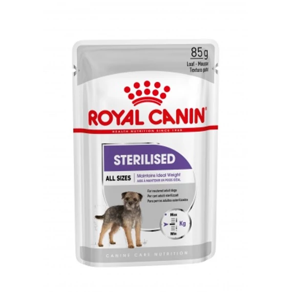 Royal Canin Sterilised - alutasakos eledel ivartalanított kutyák részére 85 g