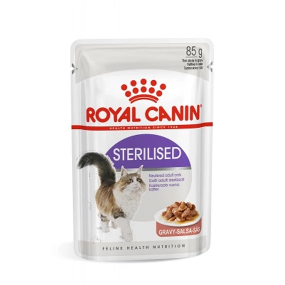 Royal Canin Sterilised Gravy - ivartalanított felnőtt macska szószos nedves táp 85 g