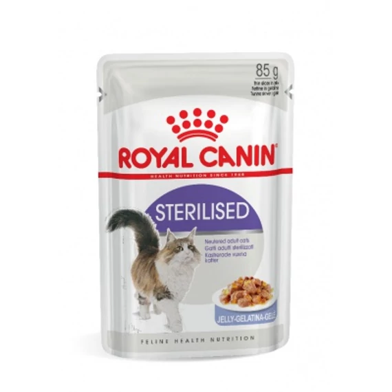 Royal Canin Sterilised Jelly - nedves macskaeledel zselében 85 g