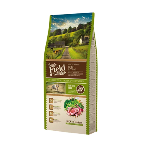 Sam's Field Adult Gluten Free Beef & Veal - Medium 13 kg