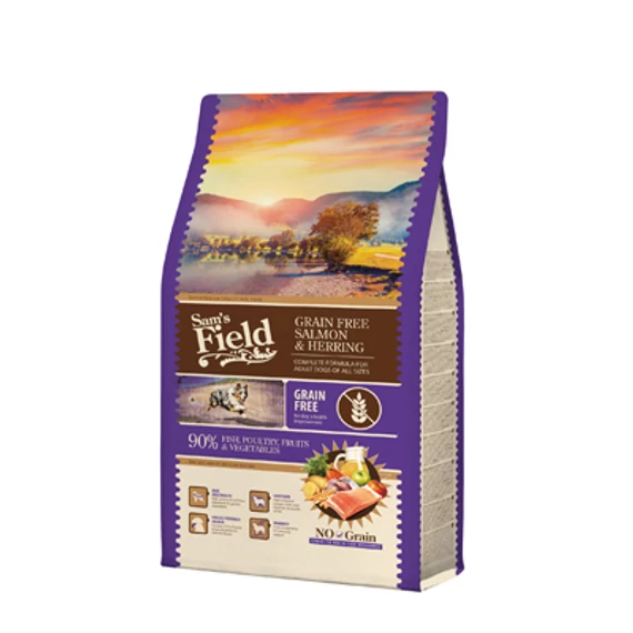 Sam's Field Adult Grain Free Salmon & Herring 2.5 kg