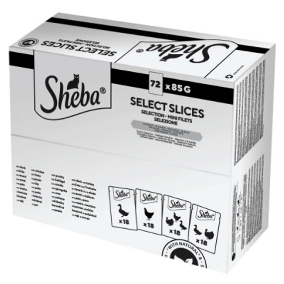 Sheba alutasak baromfi ízesítésben macskák részére 72x85 g 72 x 85 g