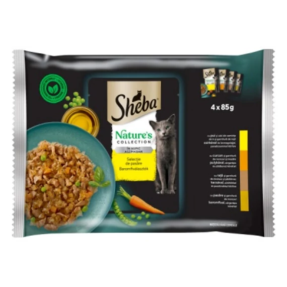 Sheba alutasak Nature's Collection baromfi ízesítésben macskák részére 4x85g 60 g