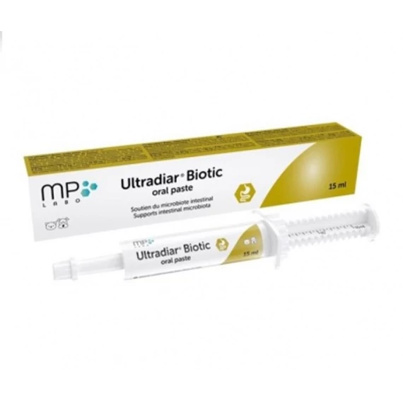 Ultradiar Biotic orális paszta a bélmikrobiom támogatására kutyák és macskák részére 15 ml