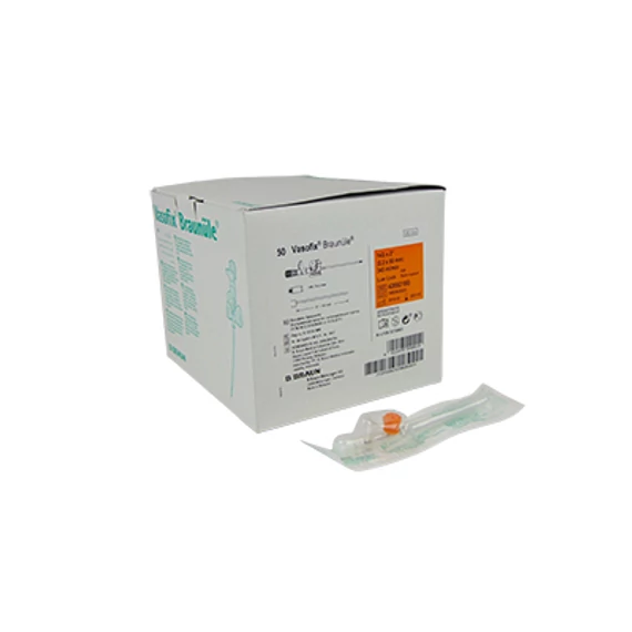 VÉNAKANÜL VASOFIX BRAUNÜLE 14G NARANCS