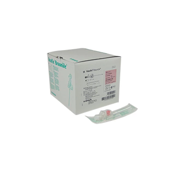 VÉNAKANÜL VASOFIX BRAUNÜLE 20G RÓZSASZÍN
