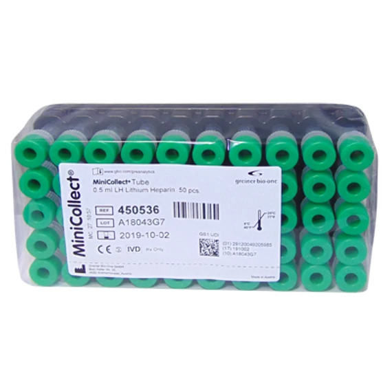 VÉRCSŐ VACUETTE LI-HEPARIN 0,5 ML 50X