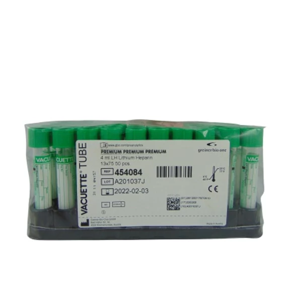 VÉRCSŐ VACUETTE LI-HEPARIN 4 ML 50X