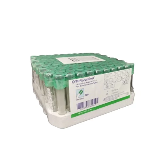 VÉRCSŐ VACUTAINER LI-HEPARIN 2 ML 100X