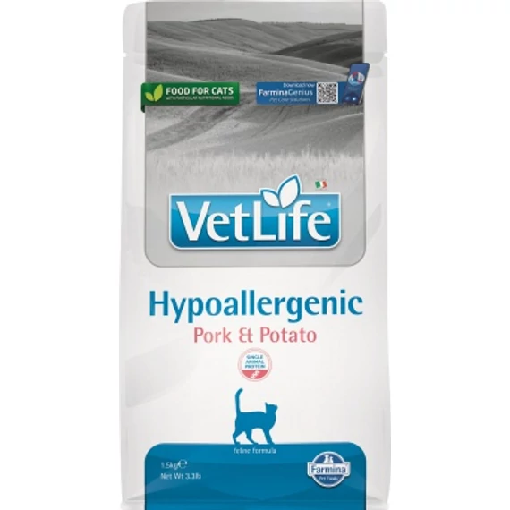 Vet Life Cat Hypoallergenic Pork & Potato 1.5 kg