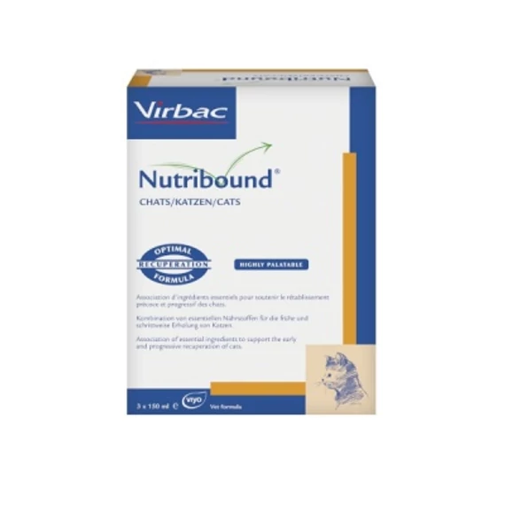Virbac Nutribound oldat macskáknak 3 x 150 ml