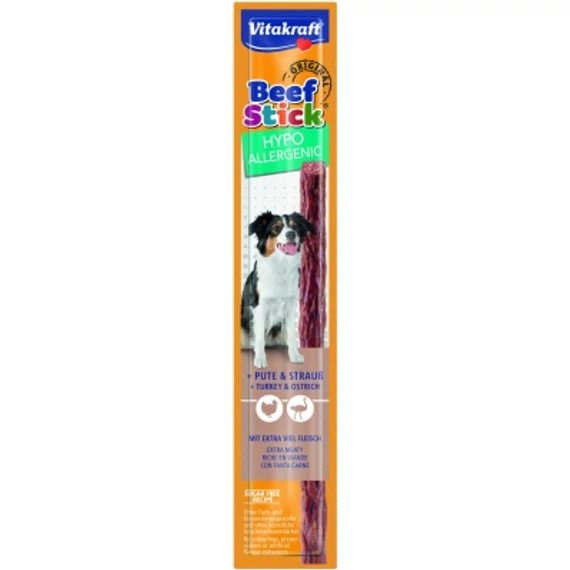 Vitakraft Beef Stick Hypoallergenic - pulyka és strucc 12 g