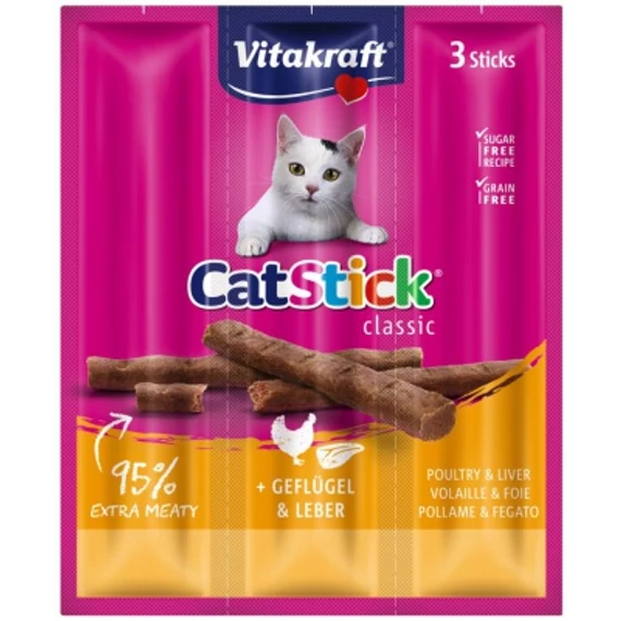 Vitakraft Cat Stick Classic - baromfi és máj 1 db