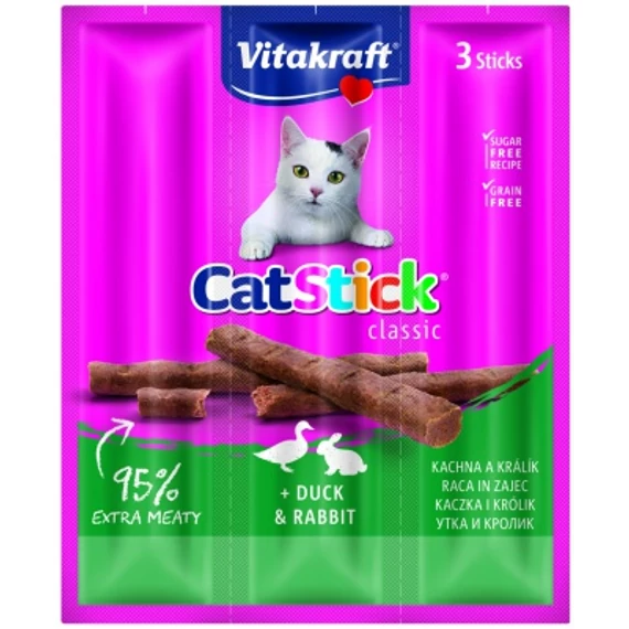 Vitakraft Cat Stick Classic - kacsa és nyúl 1 db