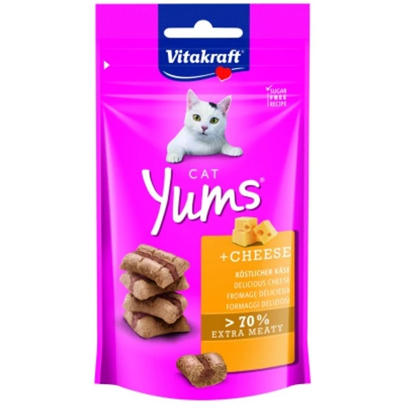 Vitakraft Cat Yums sajttal macskának 40 g