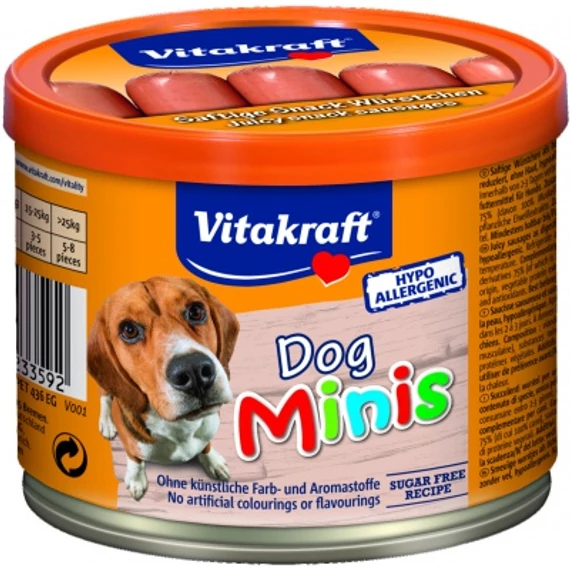 Vitakraft Dog Minis marha jutalomkolbász kutyáknak 120 g