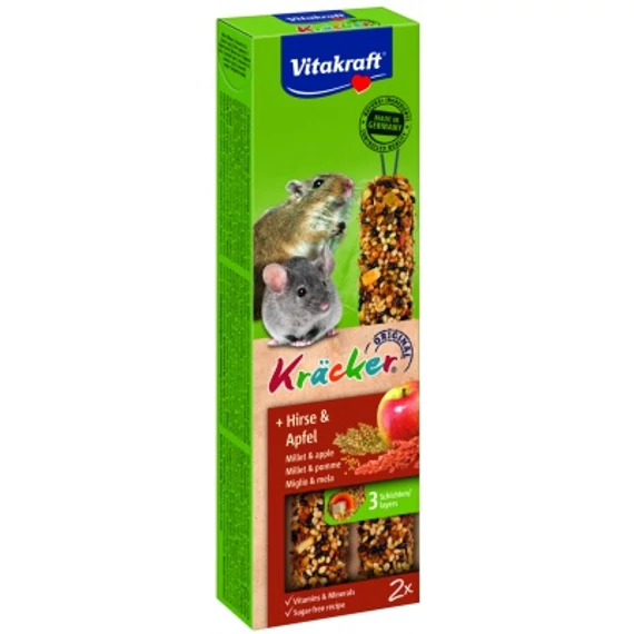 Vitakraft dupla rúd kölessel és almával egérnek és kis rágcsálóknak 1 db