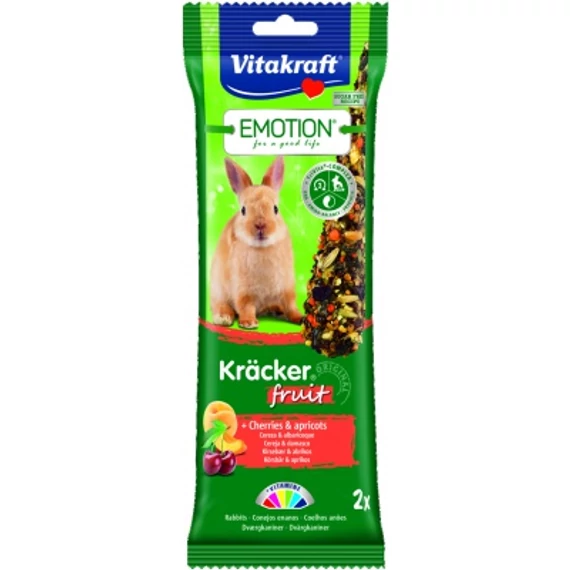 Vitakraft Emotion gyümölcsös dupla rúd cseresznyével & sárgabarackkal 1 db
