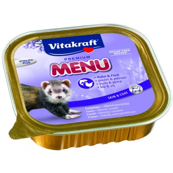 Vitakraft Menü baromfis és halas konzerveledel vadászgörénynek 100 g