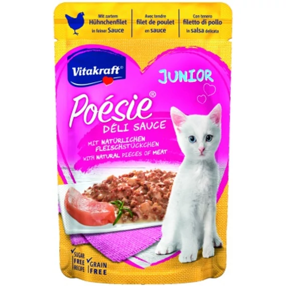 Vitakraft Poésie Déli Sauce Junior macskáknak - csirke 85 g