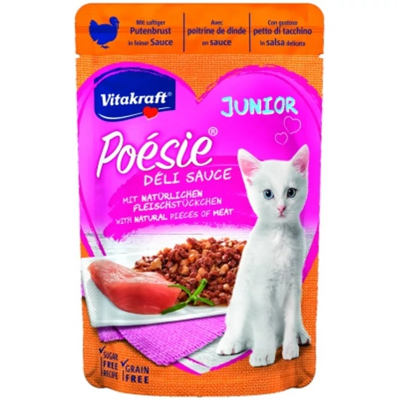 Vitakraft Poésie Déli Sauce Junior macskáknak - pulyka 85 g
