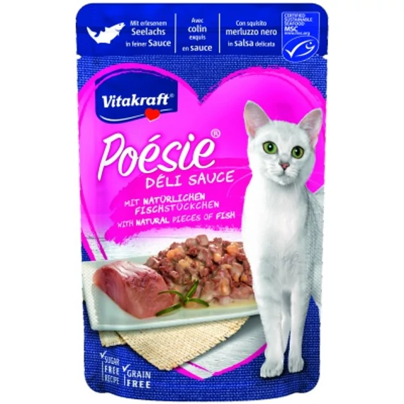 Vitakraft Poésie Déli Sauce macskáknak - fekete tőkehal 85 g