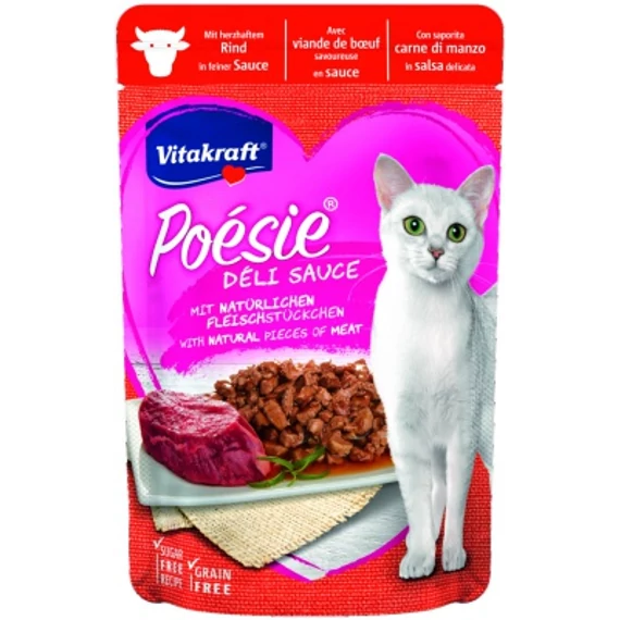 Vitakraft Poésie Déli Sauce macskáknak - marha 85 g