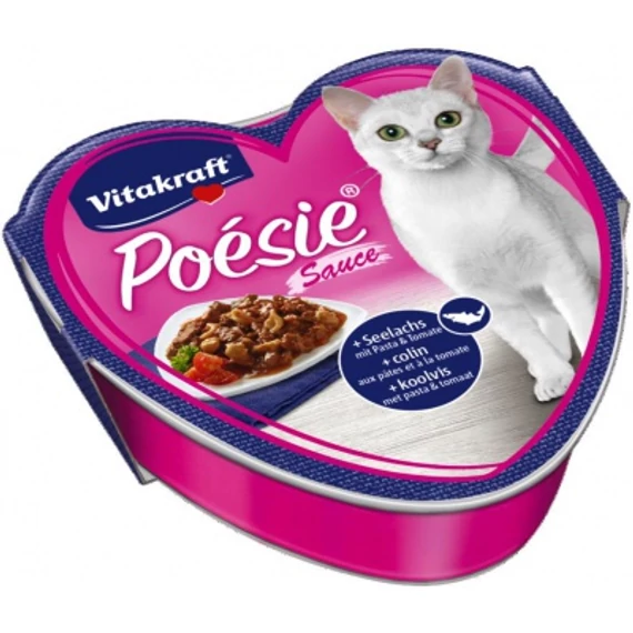 Vitakraft Poésie Sauce tőkehallal és paradicsomos tésztával macskáknak 85 g