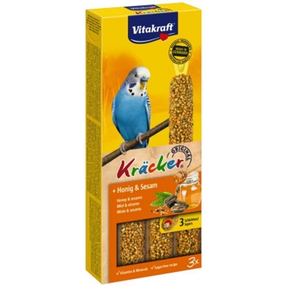 Vitakraft tripla rúd mézes és szezámmagos hullámos papagájnak 1 db