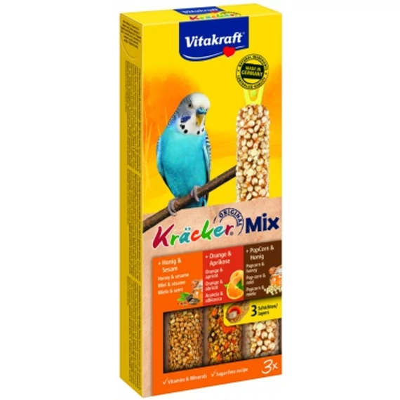 Vitakraft tripla rúd mézes popfit hullámos papagájnak 1 db