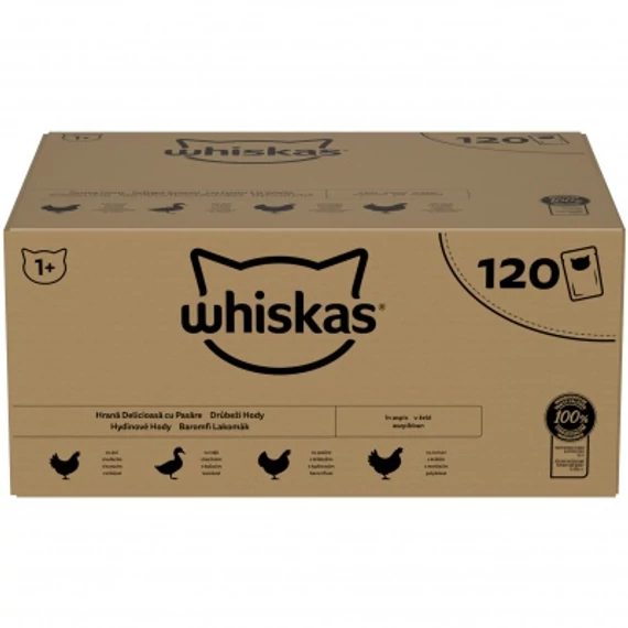 Whiskas 120 pack alutasakos válogatás macskáknak - baromfis 120 x 85 g