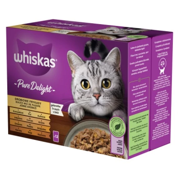 WHISKAS ALUTASAK 12 PACK SZÁRNYAS CASSEROLE ÍZESÍTÉSBEN MACSKÁK RÉSZÉRE 85 G 12 x 85 g