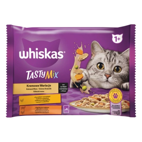 WHISKAS alutasak 4-pack krémes klasszikus válogatás 4*85g eledel macskák részére 85 g
