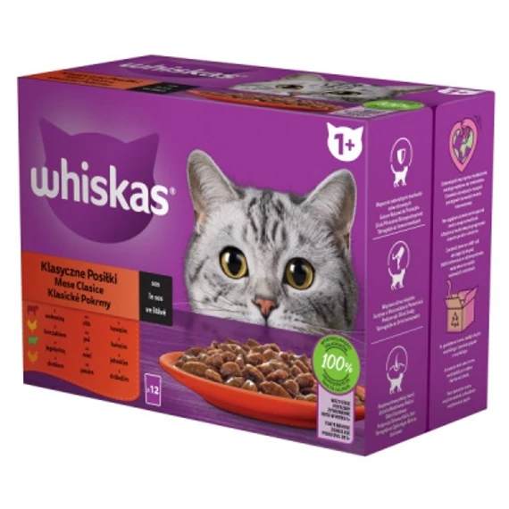 WHISKAS alutasakos 12-pack húsos 12*85g eledel macskák részére 12 x 85 g