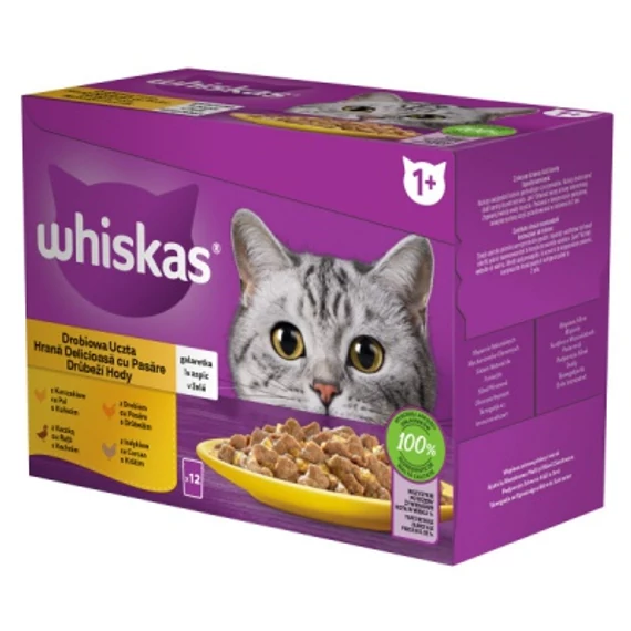 WHISKAS alutasakos 12-pack szárnyas 12*85g eledel macskák részére 12 x 85 g