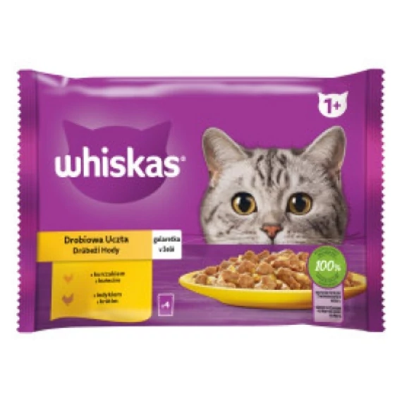 WHISKAS alutasakos 4-pack baromfi válogatás 4*85g eledel macskák részére 85 g