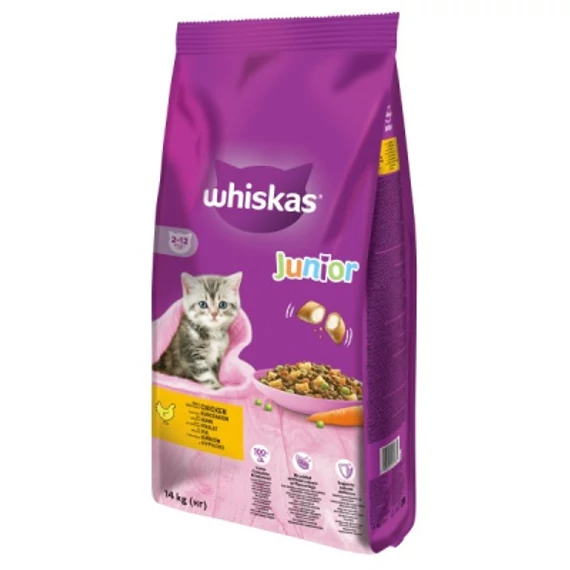 Whiskas Junior szárazeledel csirkéhússal 14 kg