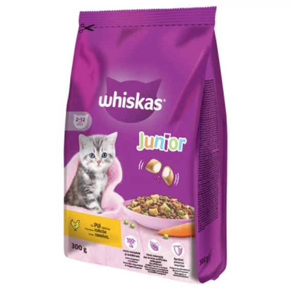 Whiskas Junior szárazeledel csirkéhússal 300 g