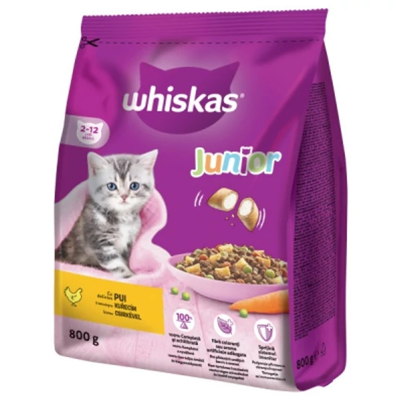 Whiskas Junior szárazeledel csirkéhússal 800 g