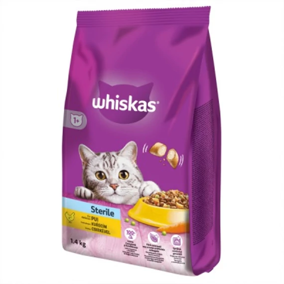 Whiskas szárazeledel sterile 1.4 kg