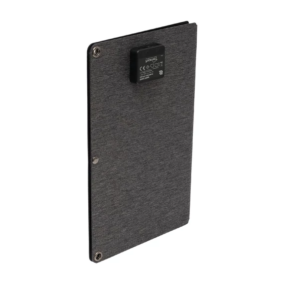 HOME MSC10W hordozható napelemes USB töltő, összecsukható, 10Watt, 2xUSB, LED töltésjelző, felakasztható, tartozék karabinerekkel