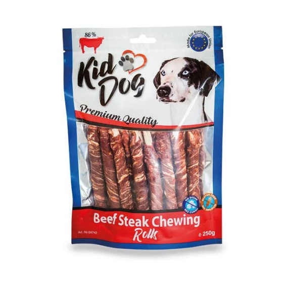 KIDDOG marha steak bivalyudacskákon – 8mm/12cm 250 g