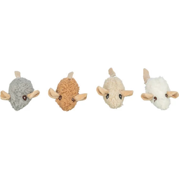Trixie mouse plush, - játék (egér figurák) macskák részére (18cm), többféle