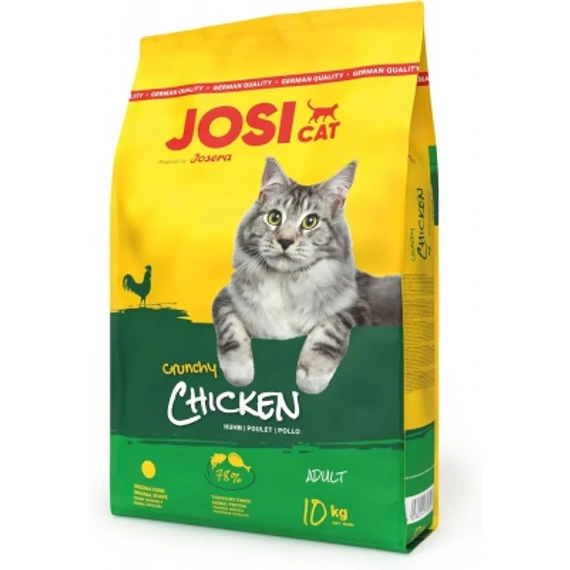 Josicat Crunchy Chicken ropogós csirke ízesítésű száraz eledel macskák részére 18 kg 18 kg
