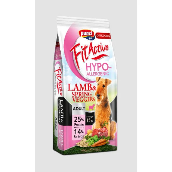 FitActive ORIGINALS 15kg+1,5kg ADULT HYPOALLERGENIC Lamb&Spring Veggies (bárány&tavaszi zöldségek)