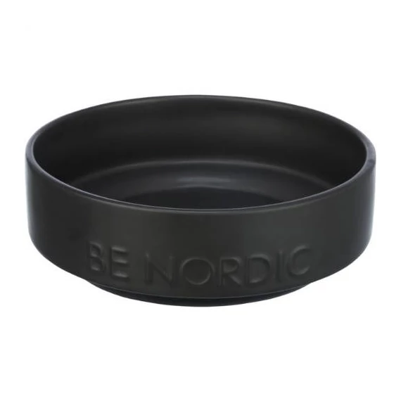 Trixie  BE NORDIC kerámia tál - kerámia fekete)kutyák részére (0,5l /ø16cm)