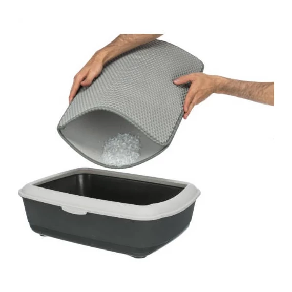 Trixie Litter Tray Sieve-Mat, EVA - kilépő szőnyeg (szürke) 40x70cm