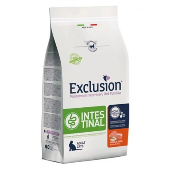 Exclusion Intestinal Pork & Rice száraz macskatáp 300 g